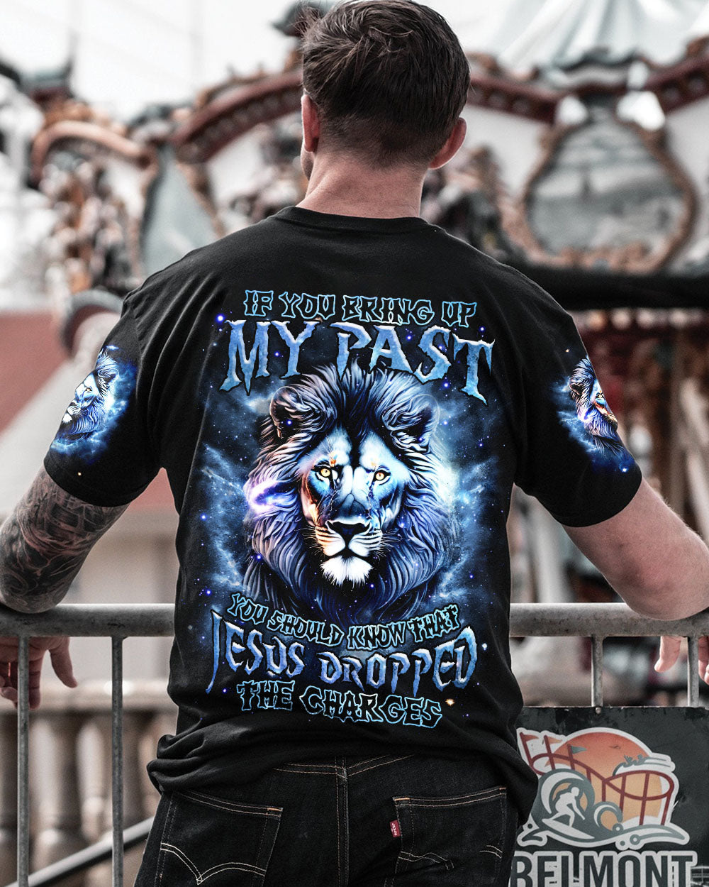 Jesus Dropped The Charges Lion Men's All Over Print Shirt - Tlnz0306252