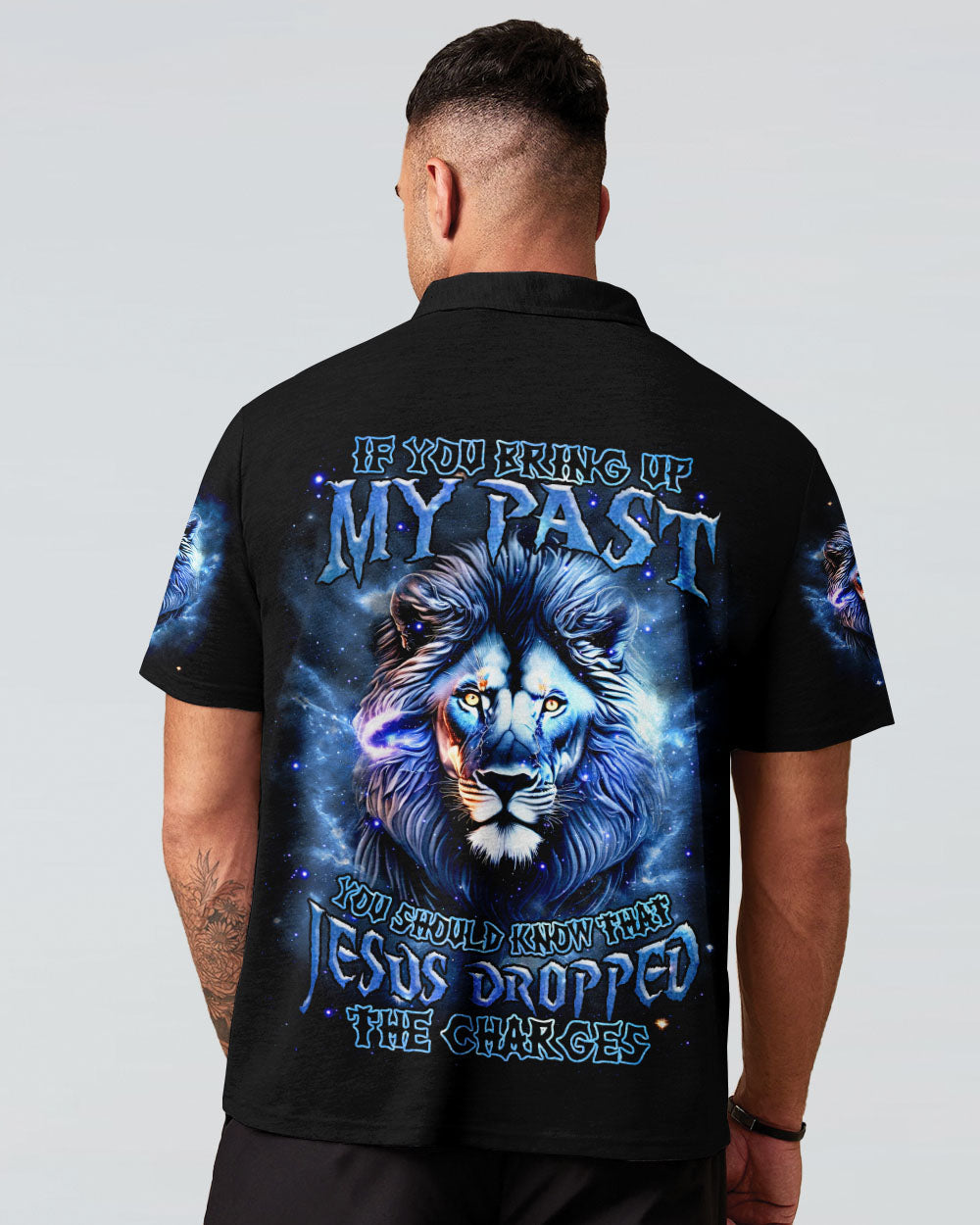 Jesus Dropped The Charges Lion Men's All Over Print Shirt - Tlnz0306252