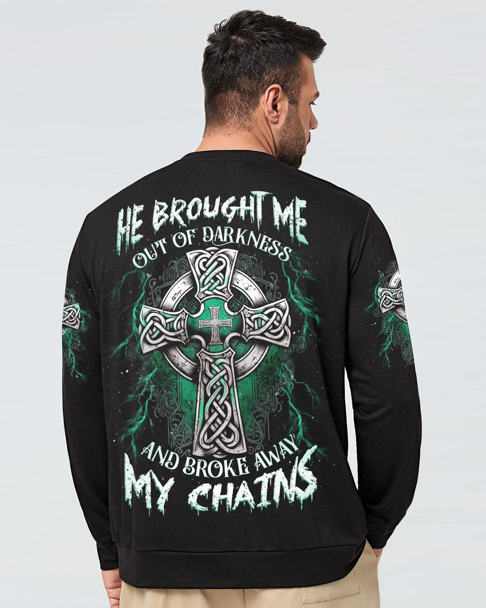 He Brought Me Out Of Darkness Men's All Over Print Shirt - Tlnz0505252