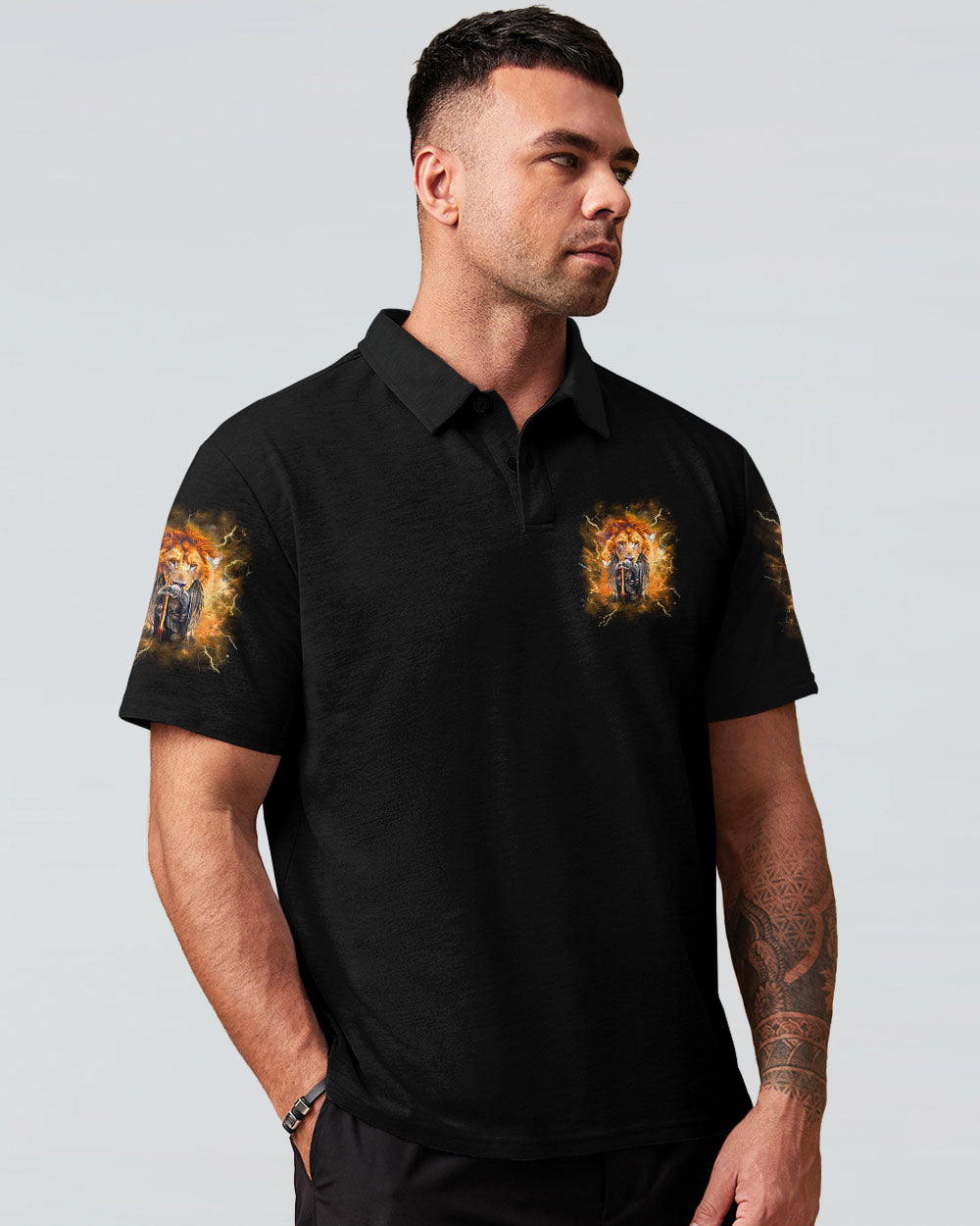 He Died For Me Lion Warrior Men's All Over Print Shirt - Tlnz1303253