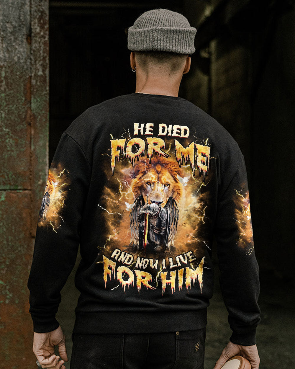 He Died For Me Lion Warrior Men's All Over Print Shirt - Tlnz1303253