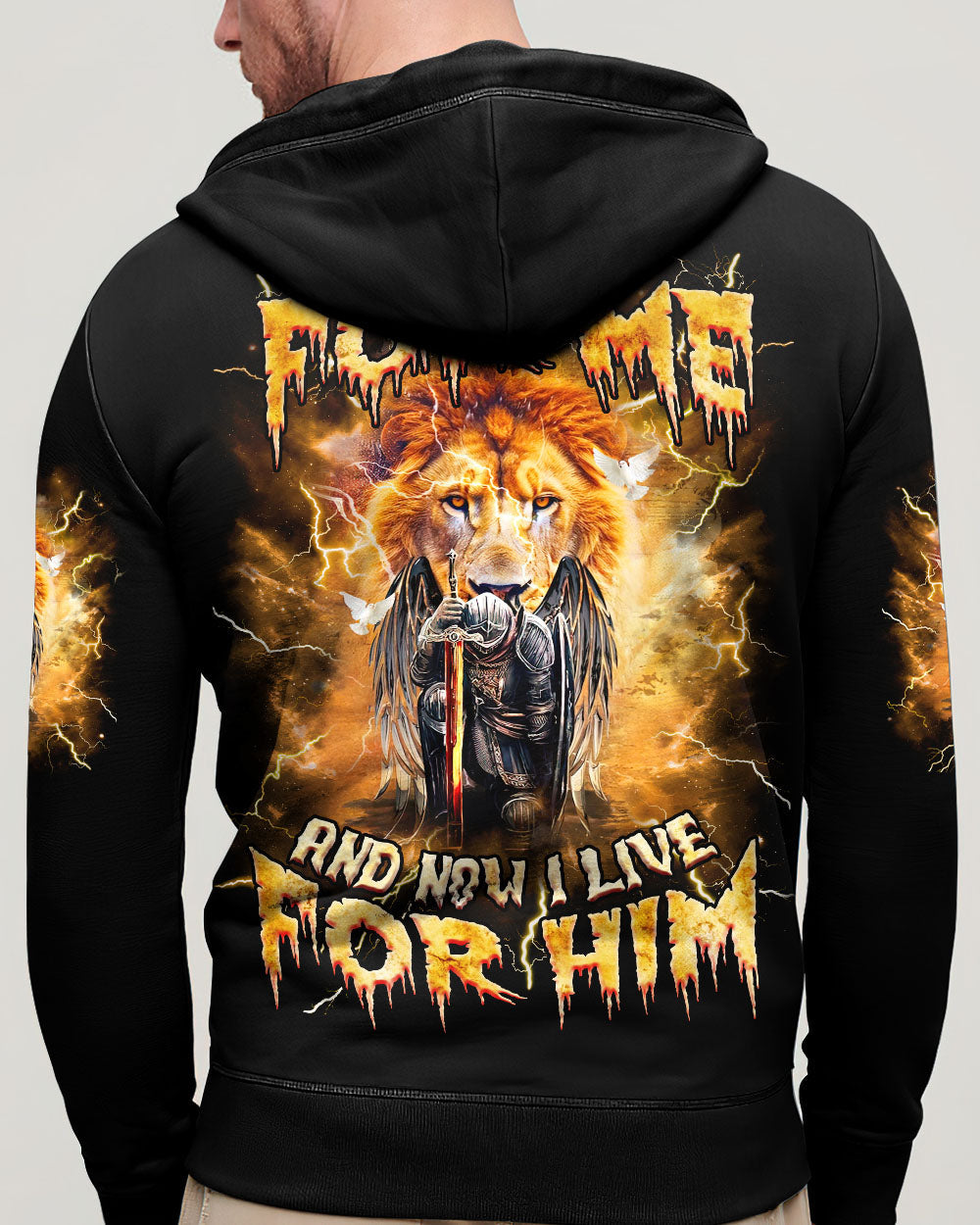 He Died For Me Lion Warrior Men's All Over Print Shirt - Tlnz1303253
