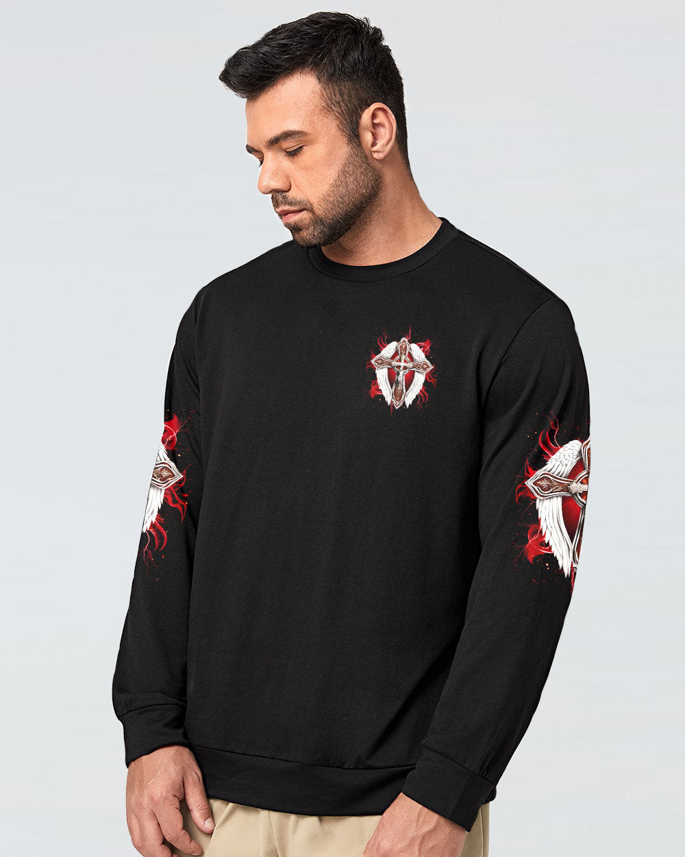 I Can Do All Things Cross Wings Men's All Over Print Shirt - Tlnz1504253