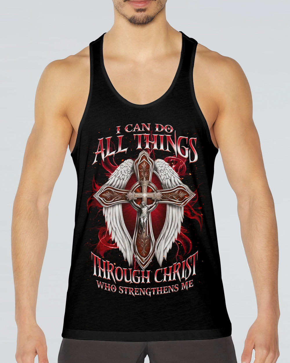 I Can Do All Things Cross Wings Men's All Over Print Shirt - Tlnz1504253