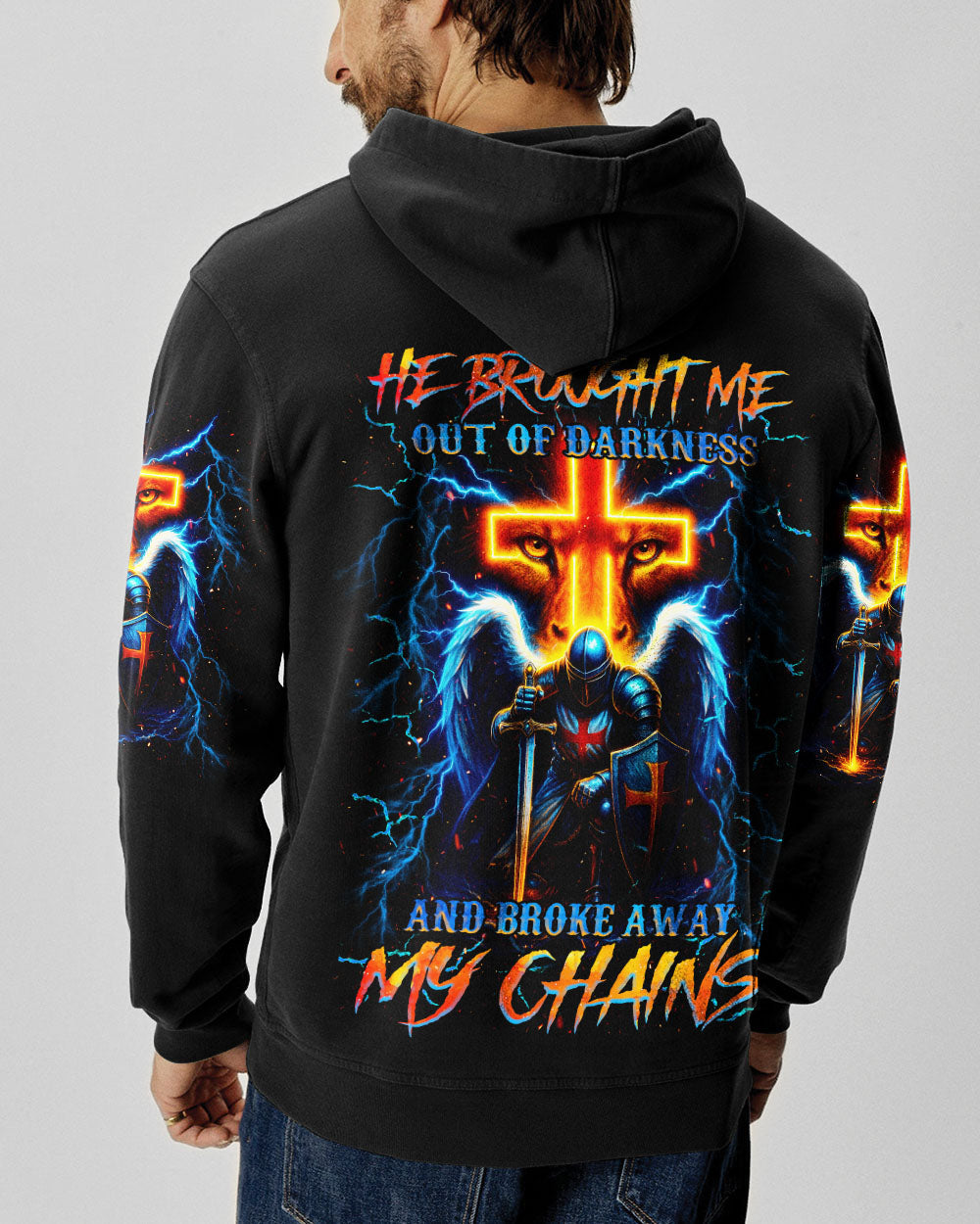 He Brought Me Out Of Darkness Men's All Over Print Shirt - Tlnz1604254