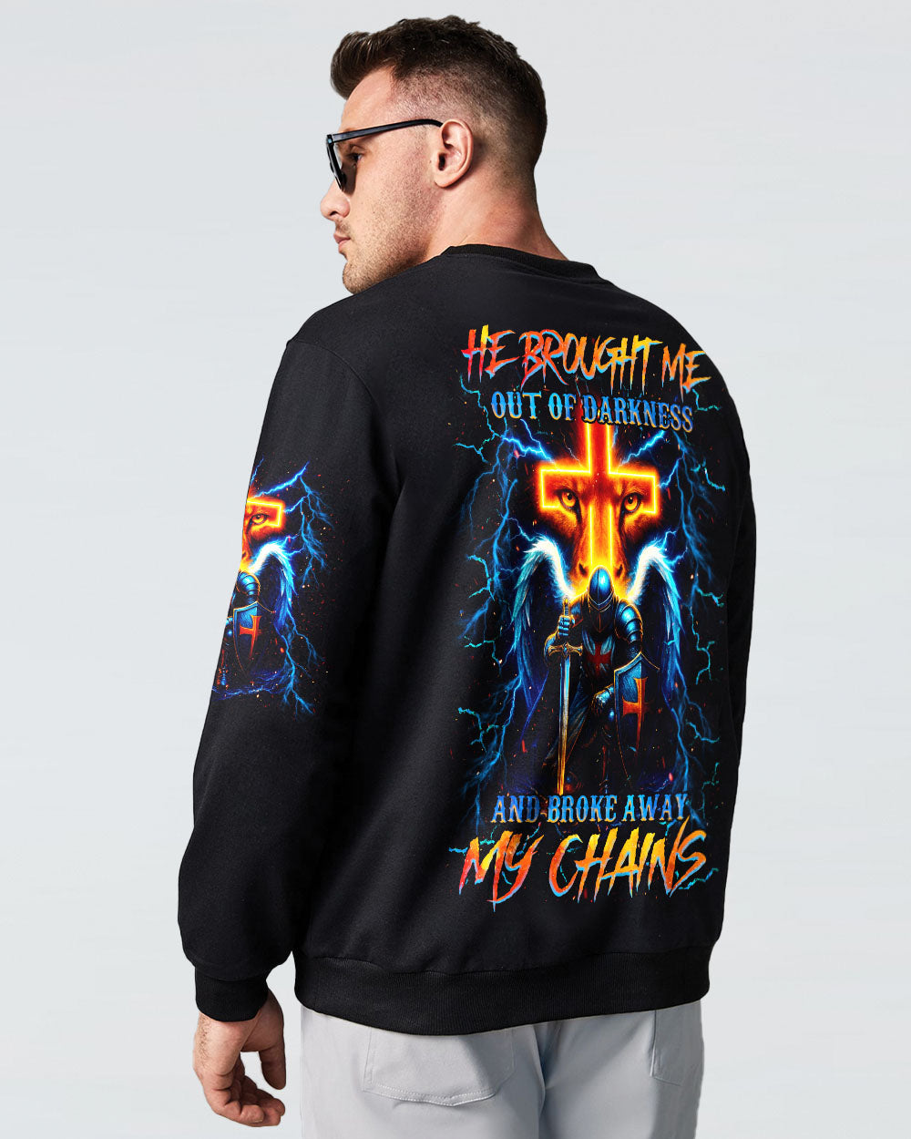 He Brought Me Out Of Darkness Men's All Over Print Shirt - Tlnz1604254