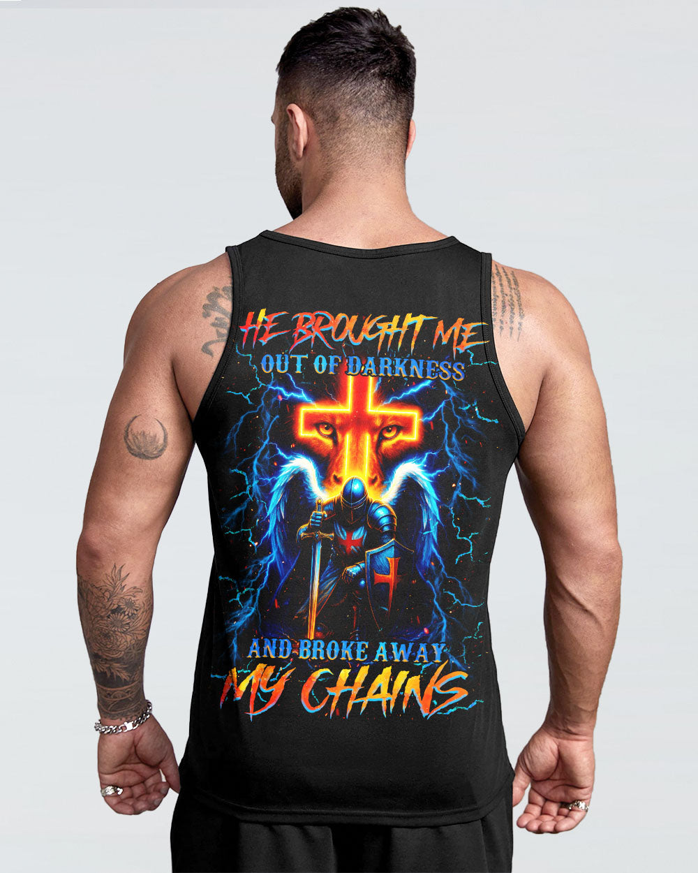 He Brought Me Out Of Darkness Men's All Over Print Shirt - Tlnz1604254