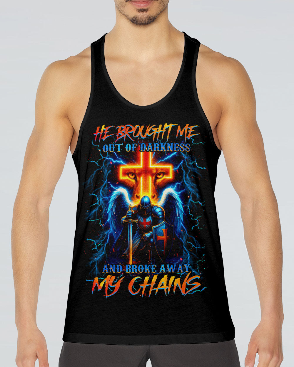 He Brought Me Out Of Darkness Men's All Over Print Shirt - Tlnz1604254