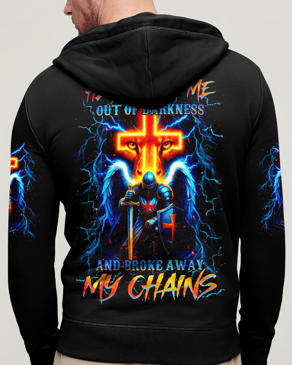 He Brought Me Out Of Darkness Men's All Over Print Shirt - Tlnz1604254