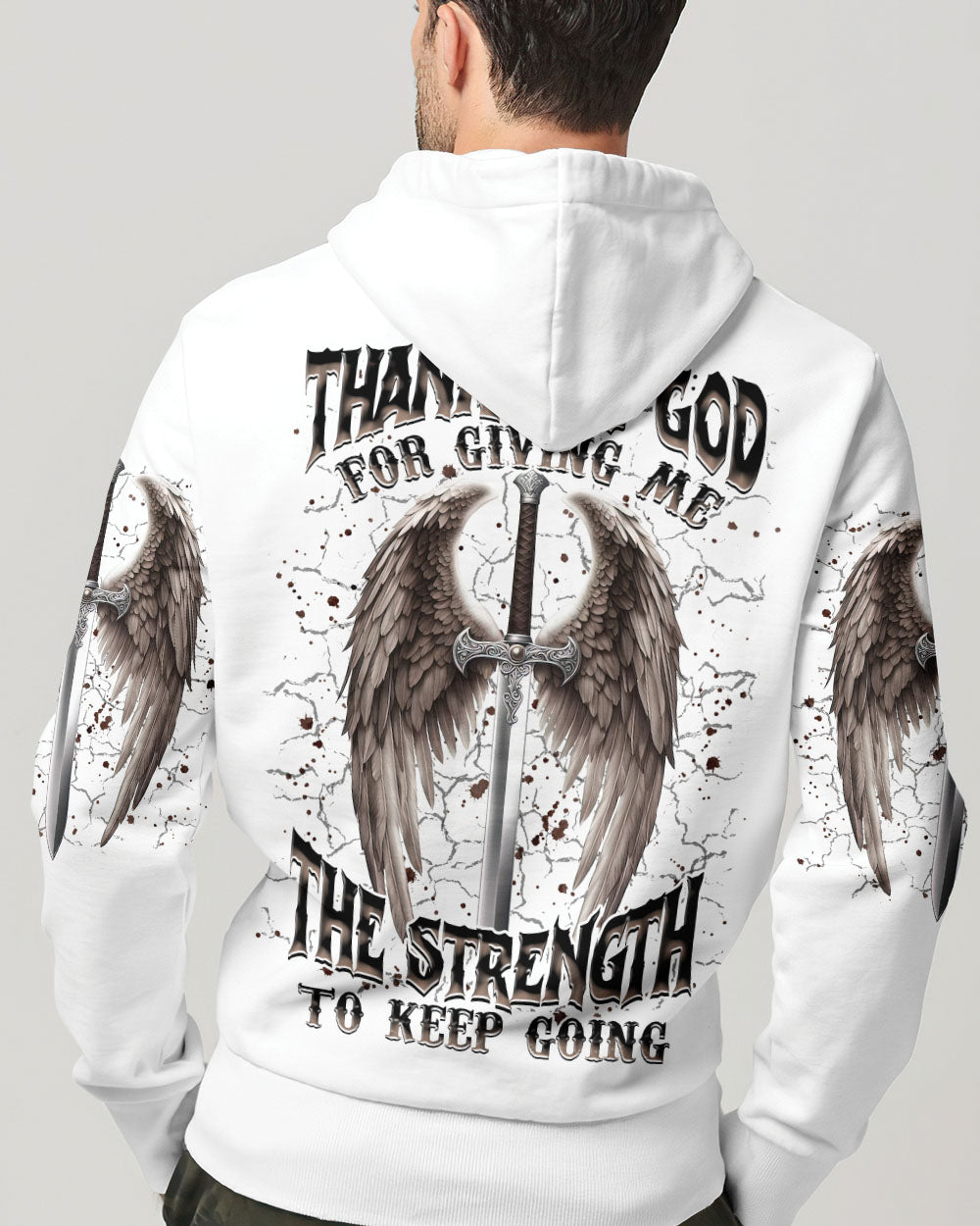 Thank You God Wings Men's All Over Print Shirt - Tlnz1704254