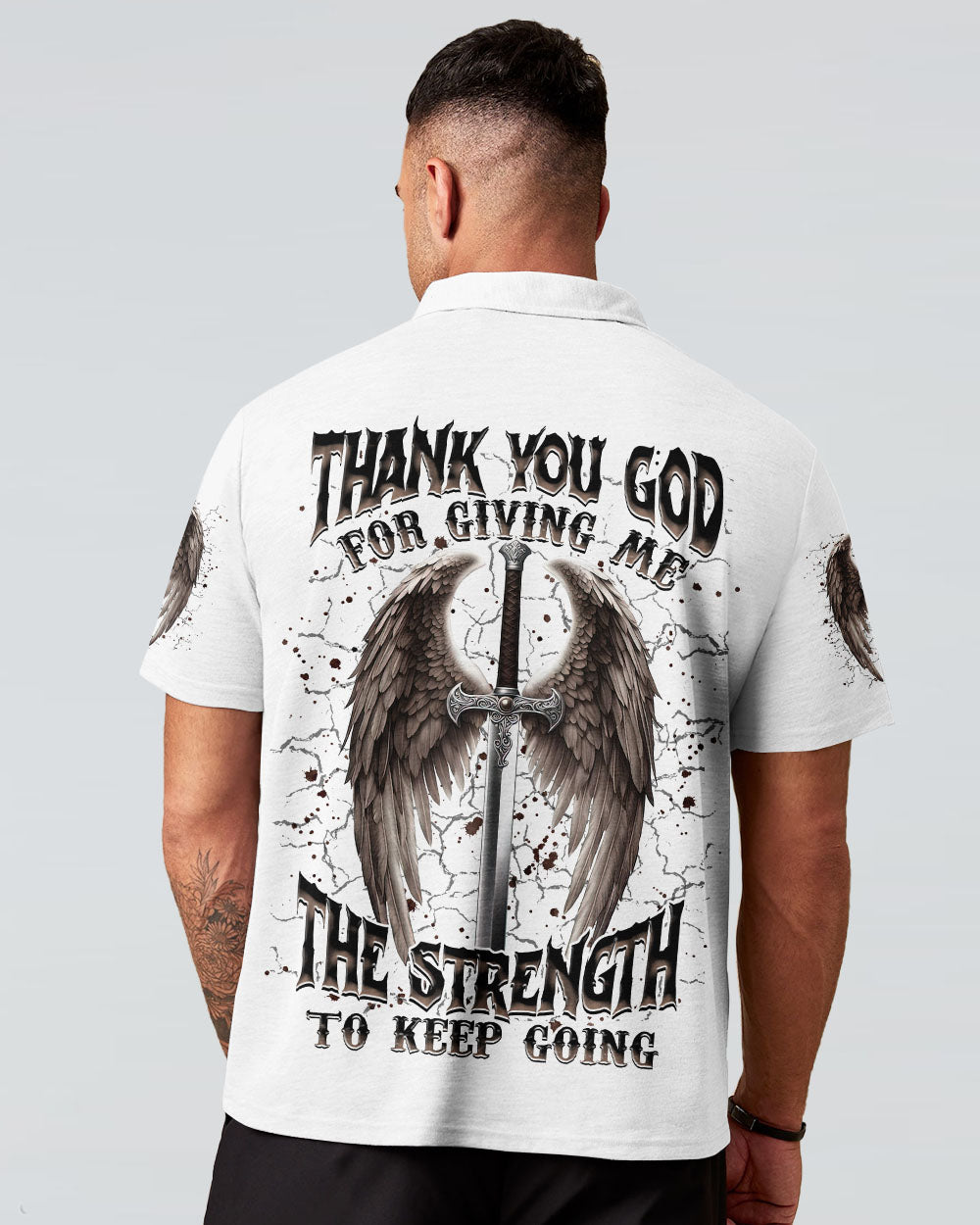 Thank You God Wings Men's All Over Print Shirt - Tlnz1704254
