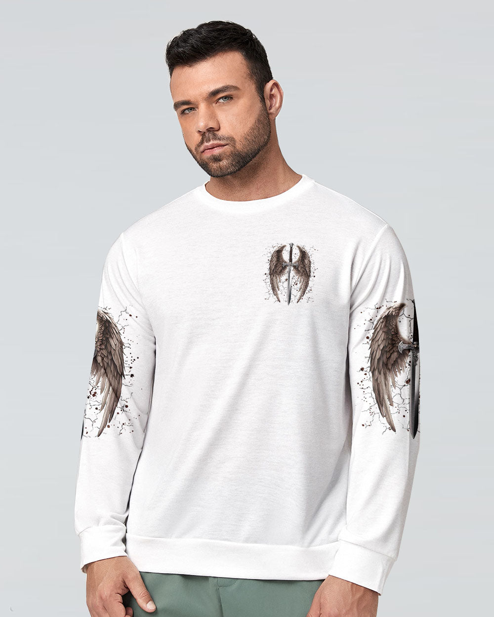 Thank You God Wings Men's All Over Print Shirt - Tlnz1704254