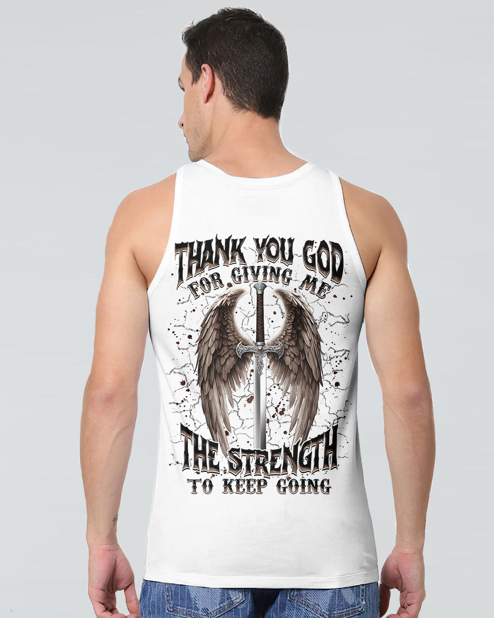 Thank You God Wings Men's All Over Print Shirt - Tlnz1704254