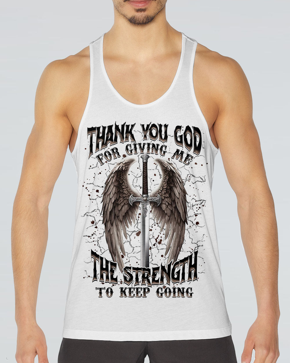 Thank You God Wings Men's All Over Print Shirt - Tlnz1704254