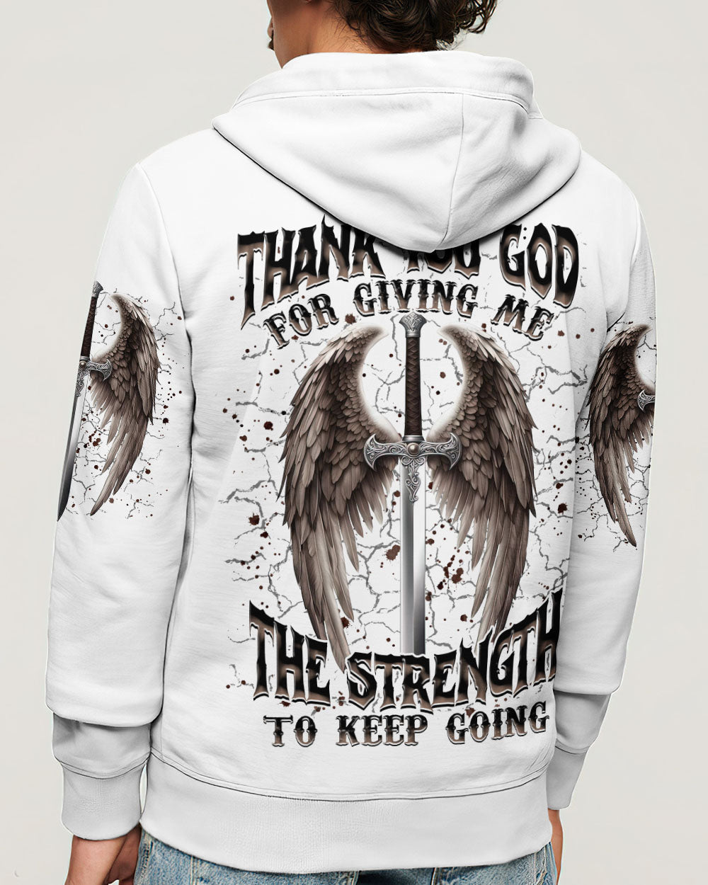 Thank You God Wings Men's All Over Print Shirt - Tlnz1704254