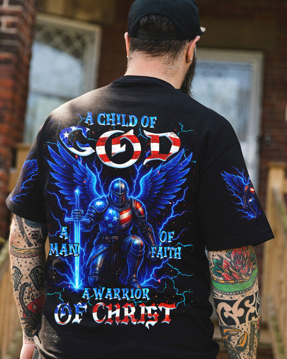 A Warrior Of Christ Warrior Men's All Over Print Shirt - Tlnz2305252