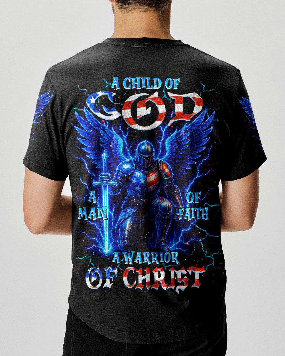 A Warrior Of Christ Warrior Men's All Over Print Shirt - Tlnz2305252