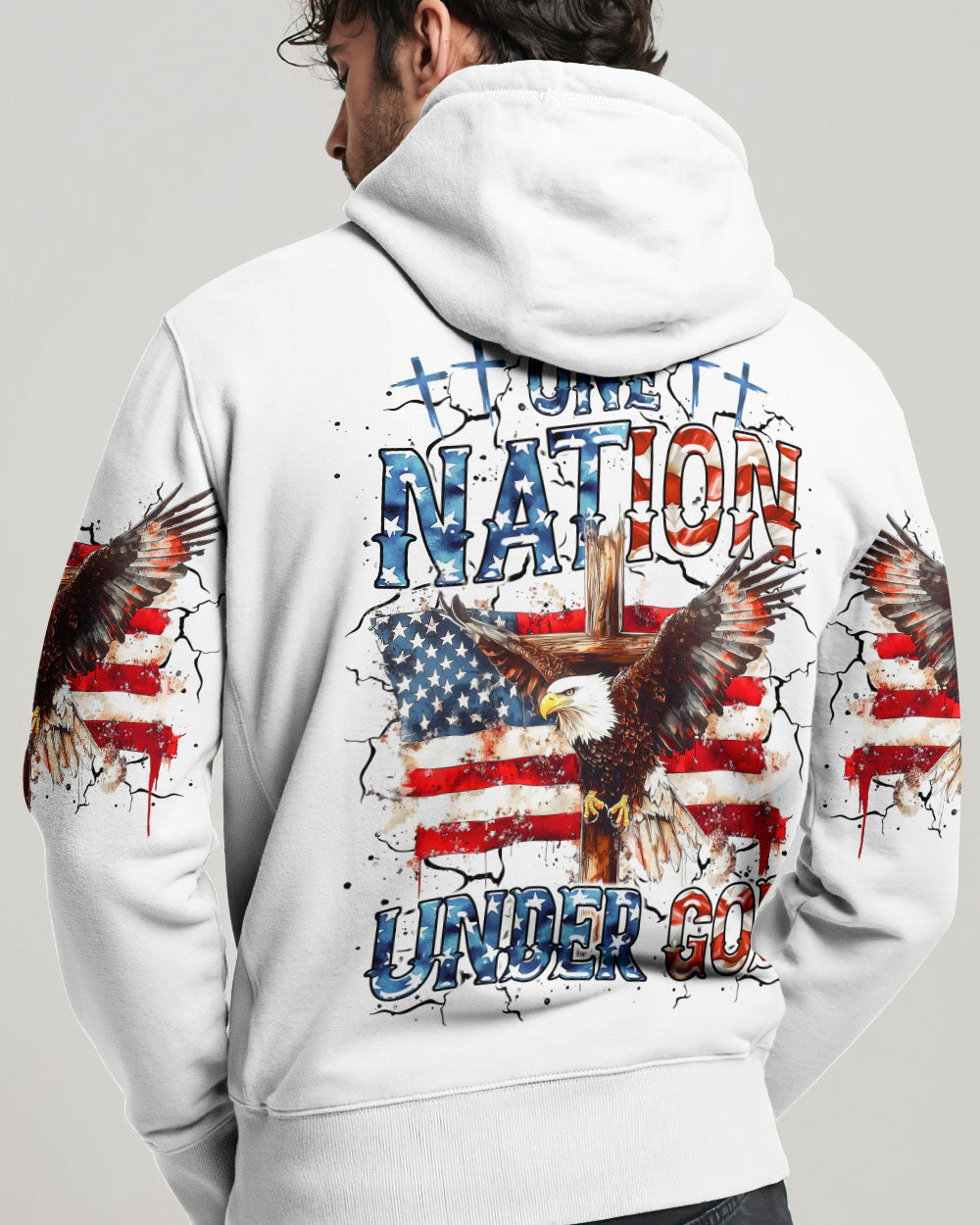 One Nation Under God Eagle Men's All Over Print Shirt - Tltr2105252