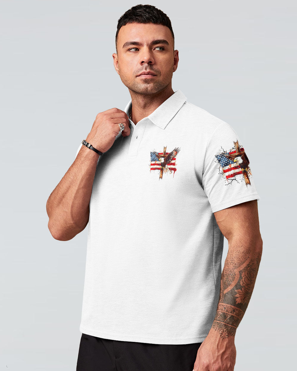 One Nation Under God Eagle Men's All Over Print Shirt - Tltr2105252