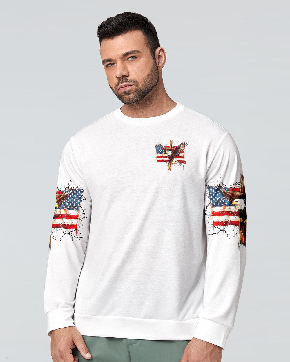 One Nation Under God Eagle Men's All Over Print Shirt - Tltr2105252