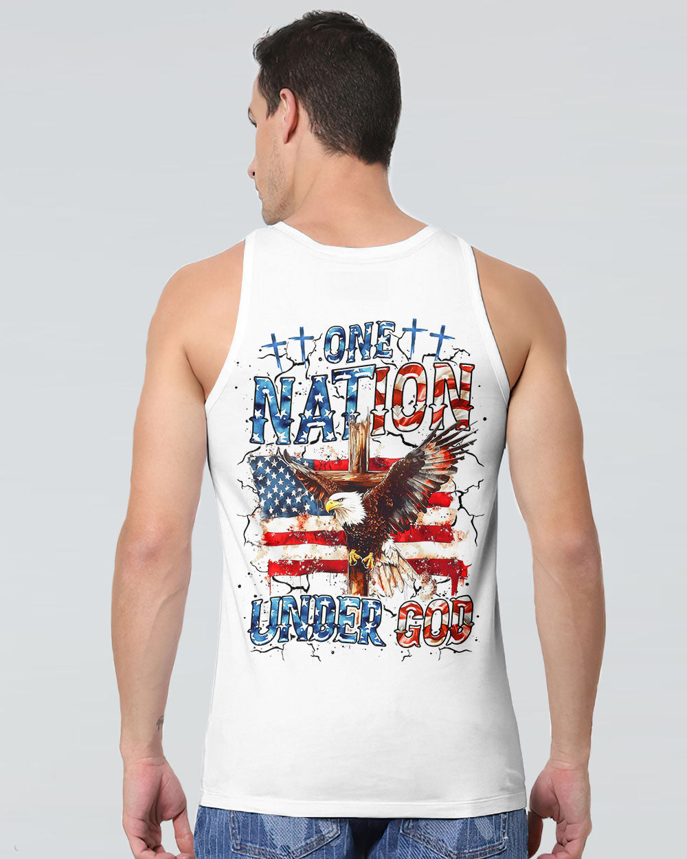 One Nation Under God Eagle Men's All Over Print Shirt - Tltr2105252