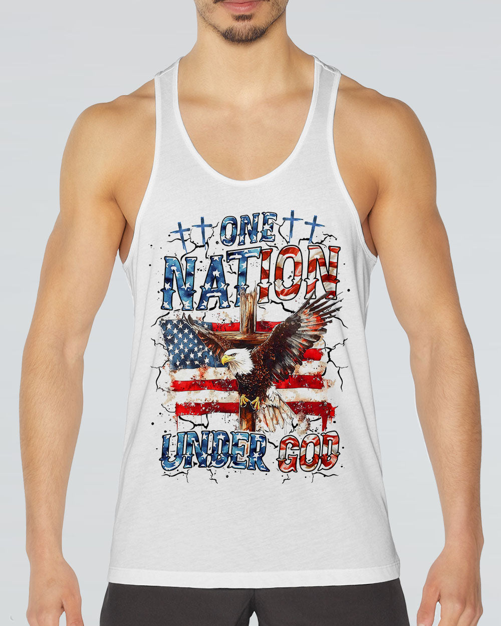 One Nation Under God Eagle Men's All Over Print Shirt - Tltr2105252