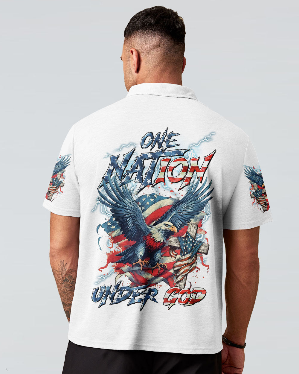 One Nation Under God Eagle Men's All Over Print Shirt - Tltr2905252