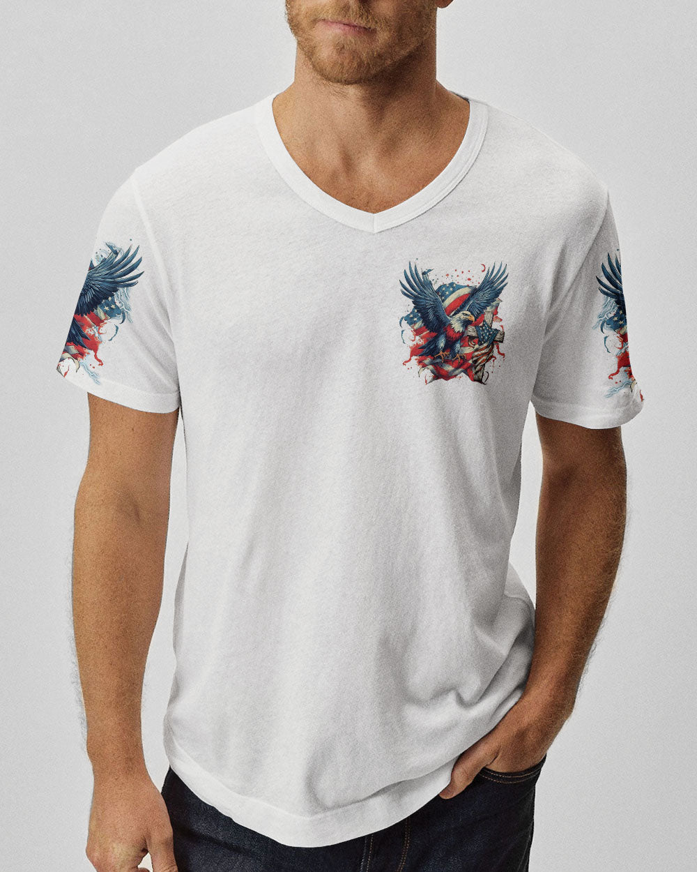 One Nation Under God Eagle Men's All Over Print Shirt - Tltr2905252