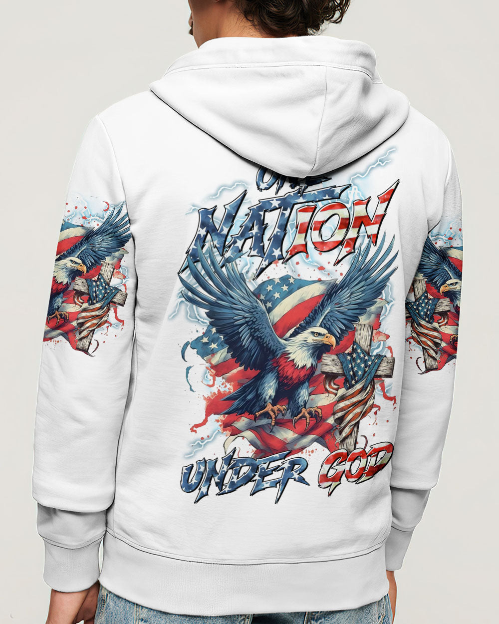 One Nation Under God Eagle Men's All Over Print Shirt - Tltr2905252
