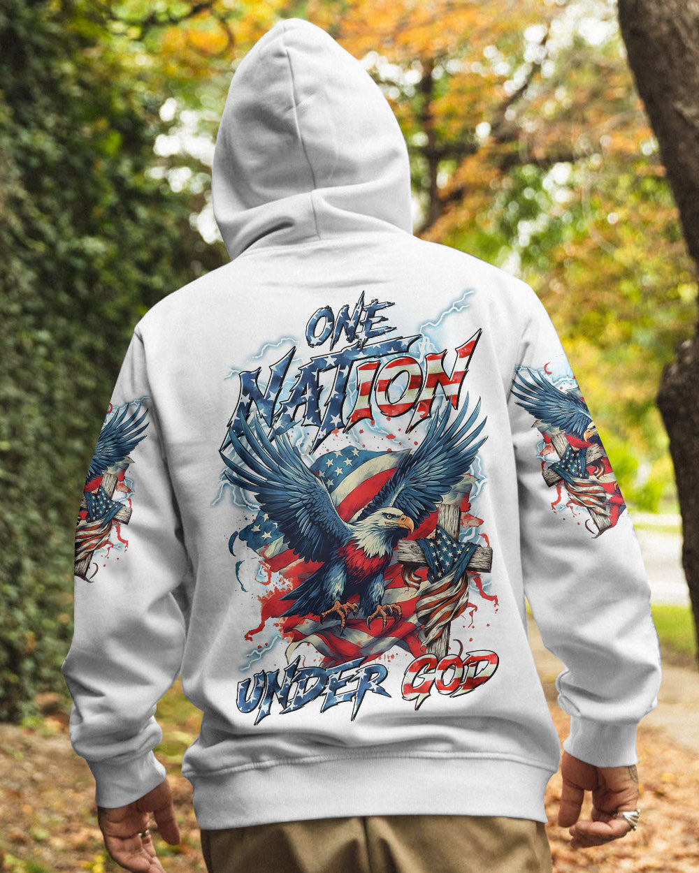 One Nation Under God Eagle Men's All Over Print Shirt - Tltr2905252
