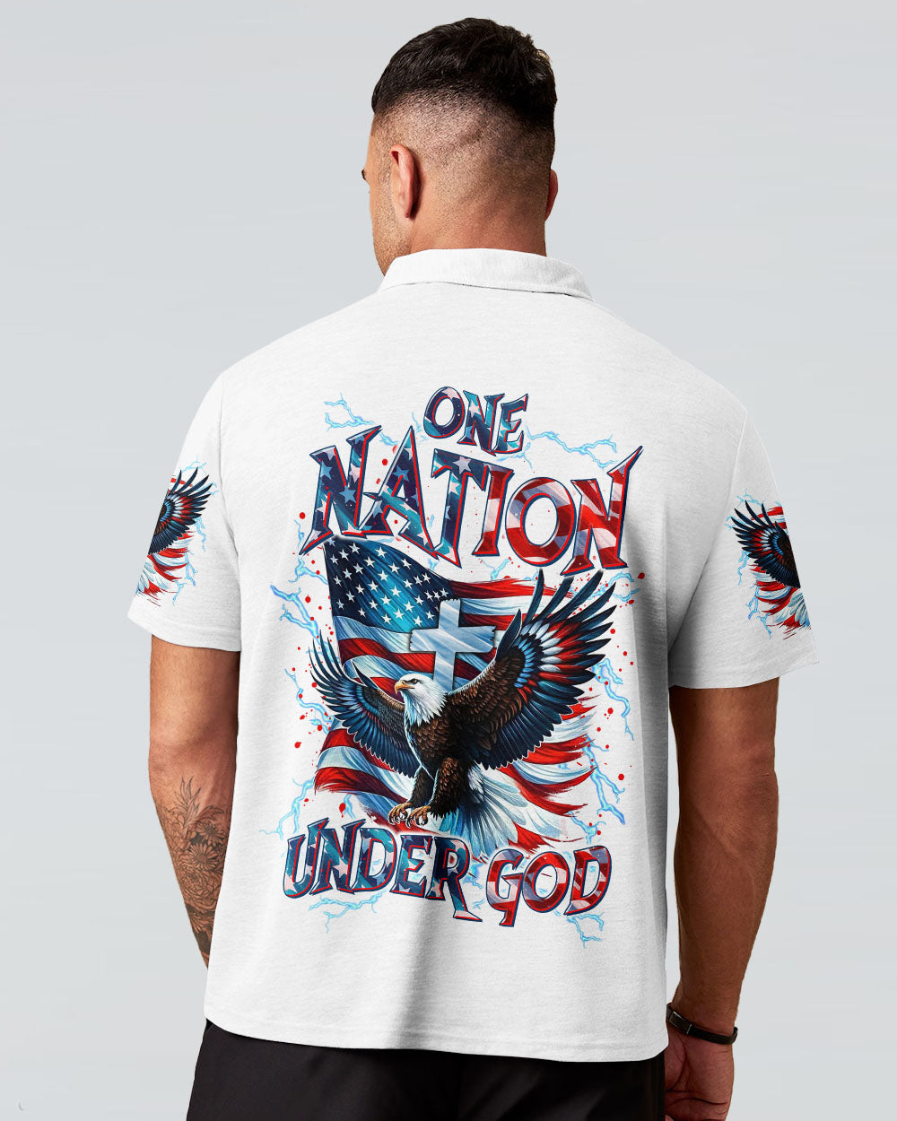 One Nation Under God Eagle Men's All Over Print Shirt - Tltr3005252