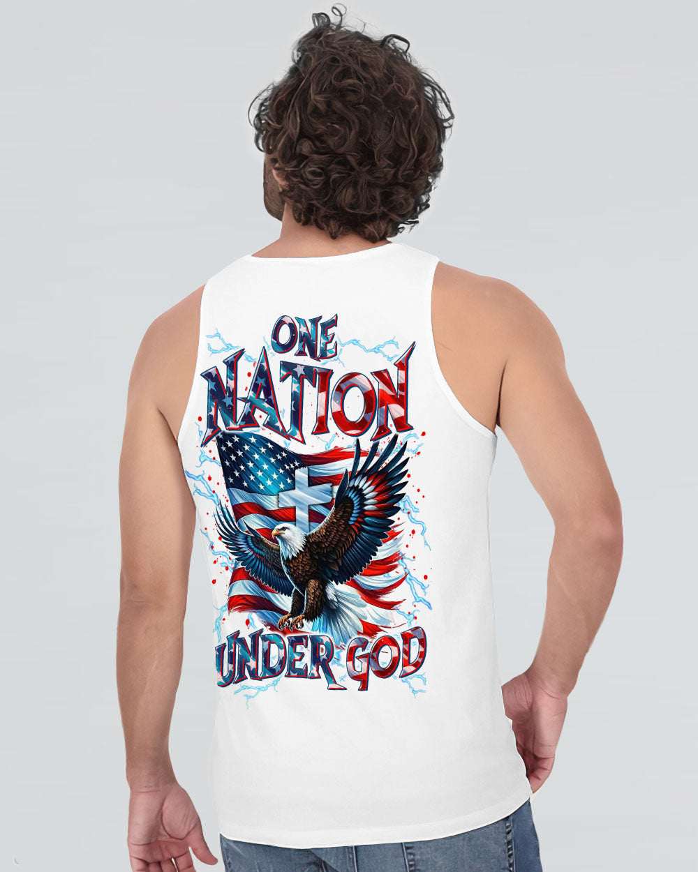 One Nation Under God Eagle Men's All Over Print Shirt - Tltr3005252
