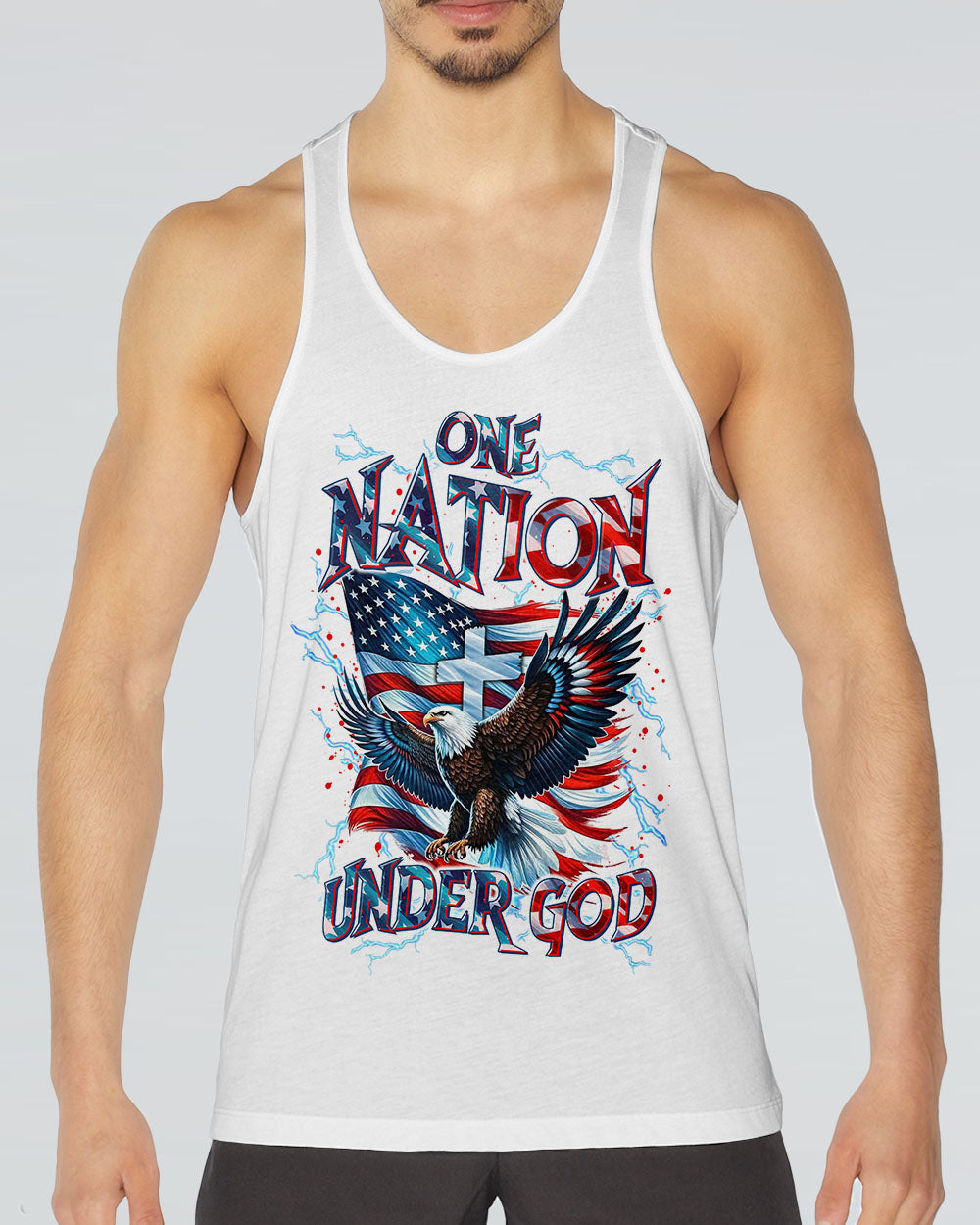One Nation Under God Eagle Men's All Over Print Shirt - Tltr3005252