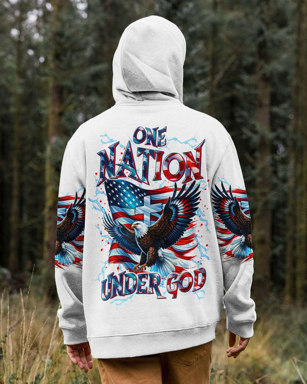 One Nation Under God Eagle Men's All Over Print Shirt - Tltr3005252
