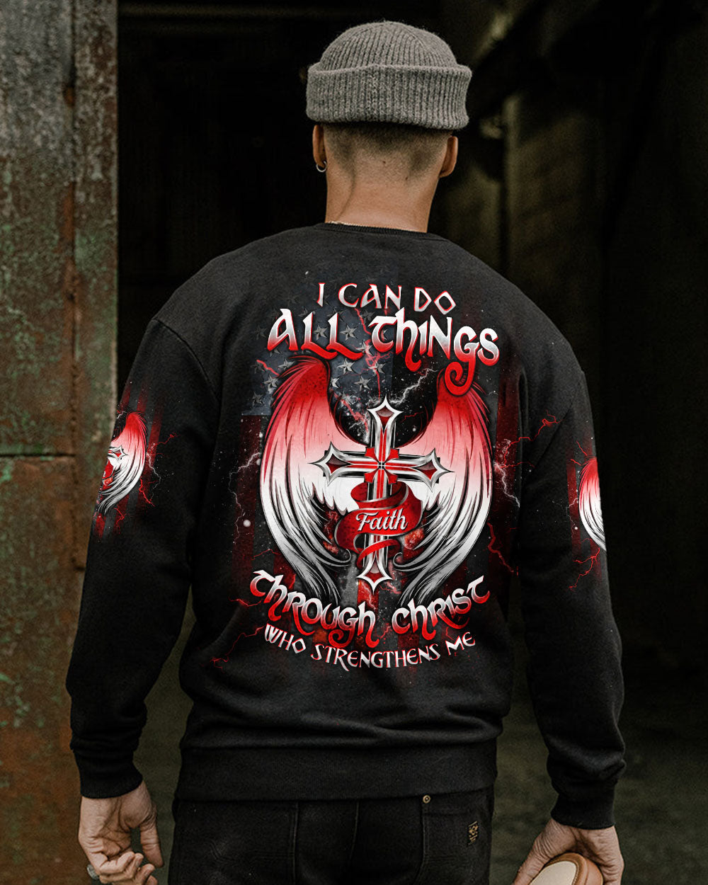 I Can Do All Things Cross Wings Men's All Over Print Shirt - Tltw1004254