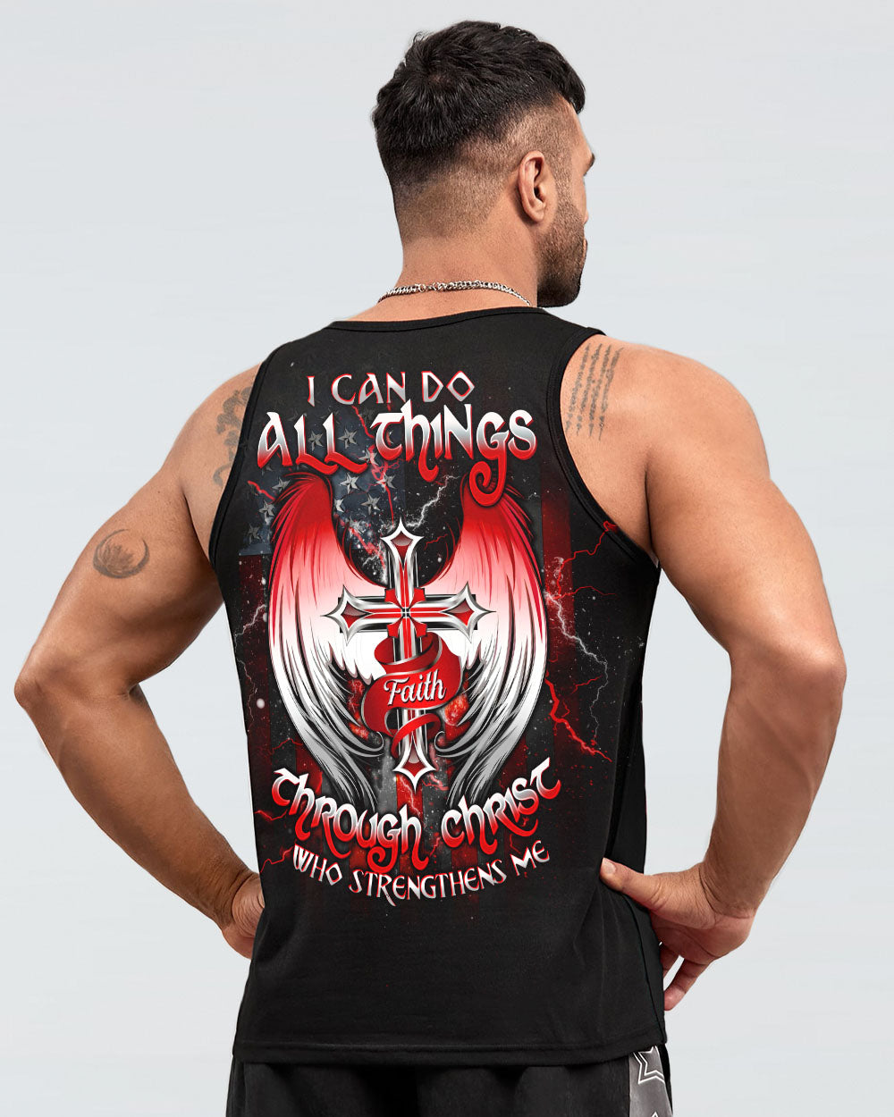I Can Do All Things Cross Wings Men's All Over Print Shirt - Tltw1004254