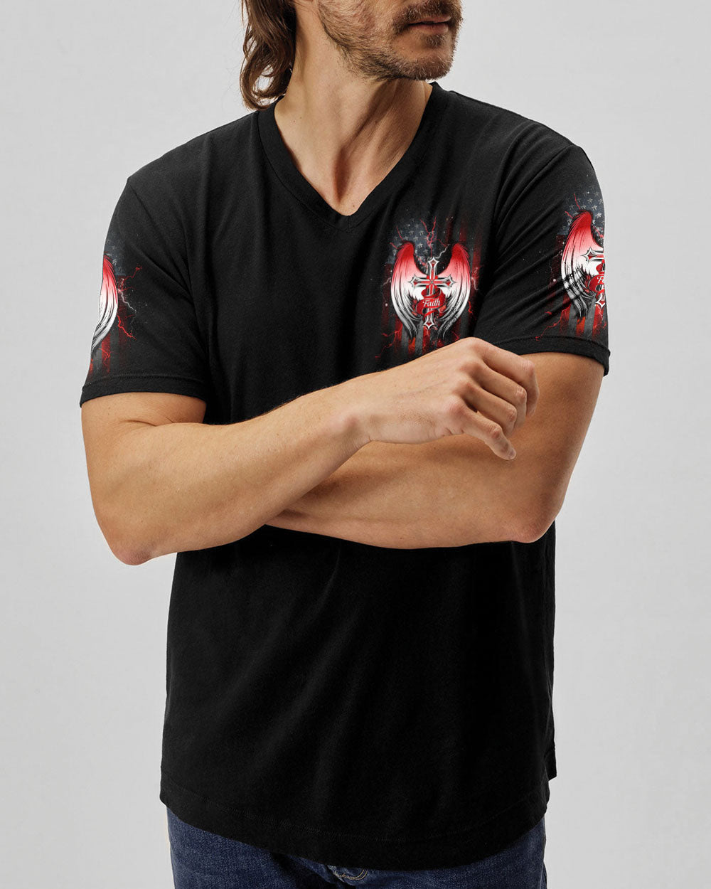 I Can Do All Things Cross Wings Men's All Over Print Shirt - Tltw1004254