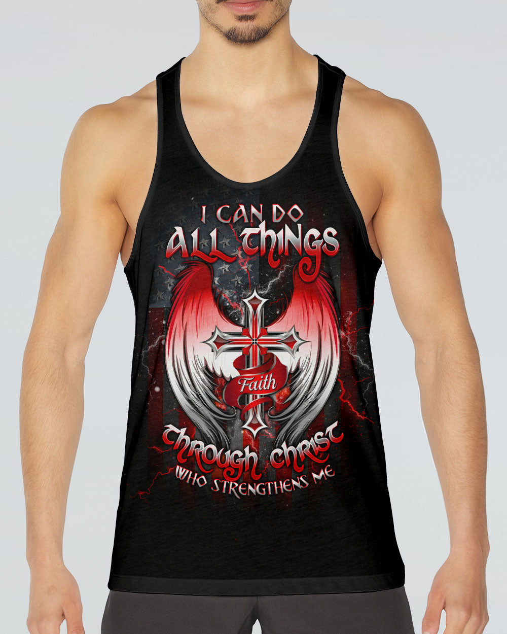 I Can Do All Things Cross Wings Men's All Over Print Shirt - Tltw1004254