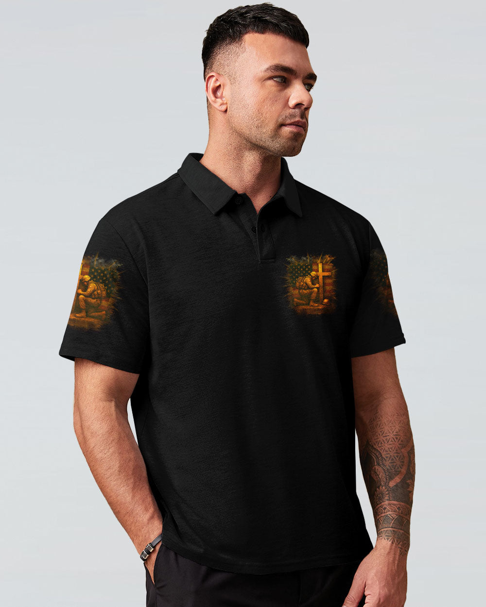 Stand For The Flag Kneel For The Cross Men's All Over Print Shirt - Yhhn0506254