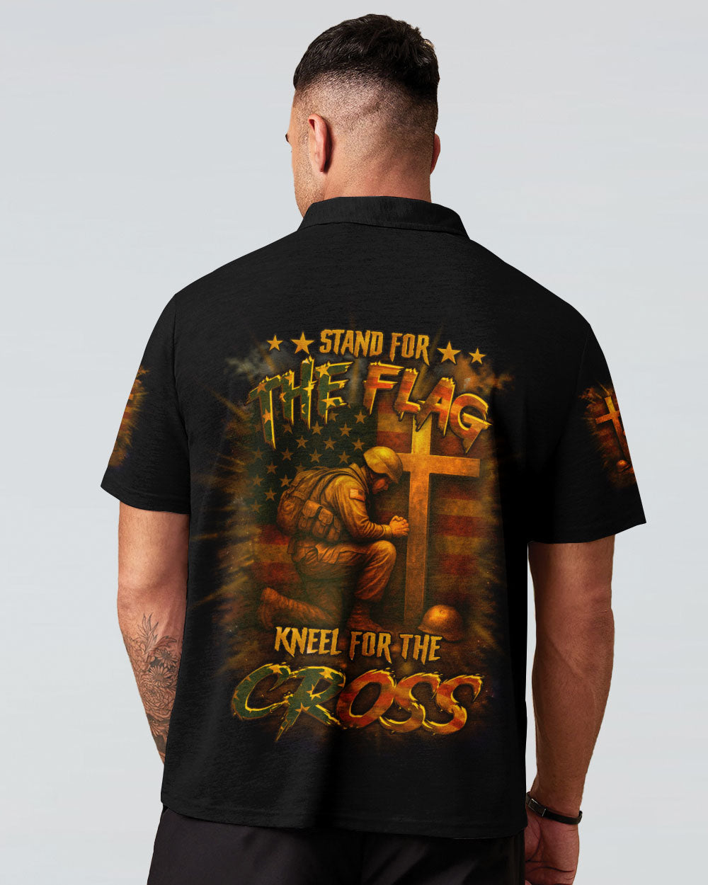 Stand For The Flag Kneel For The Cross Men's All Over Print Shirt - Yhhn0506254