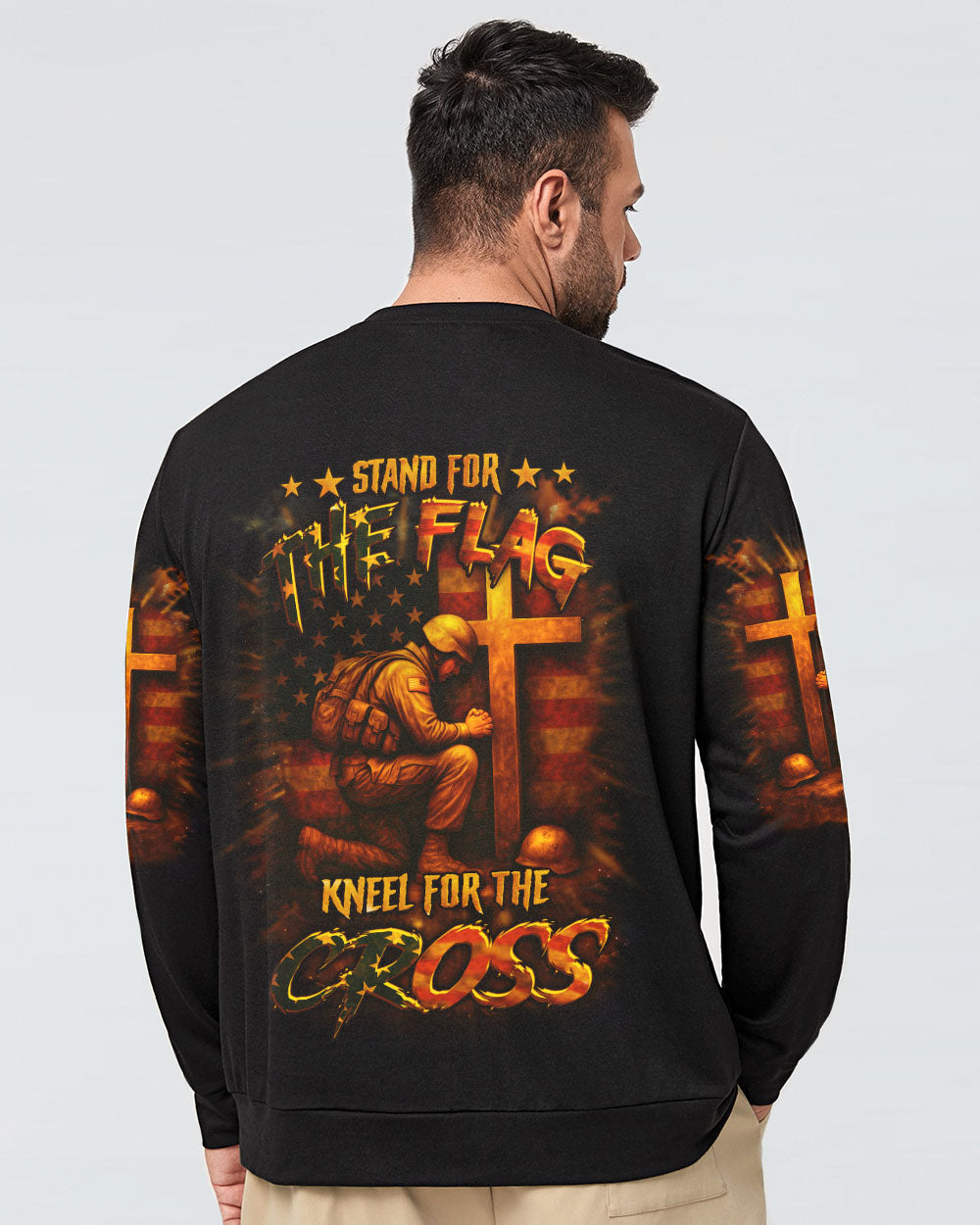 Stand For The Flag Kneel For The Cross Men's All Over Print Shirt - Yhhn0506254