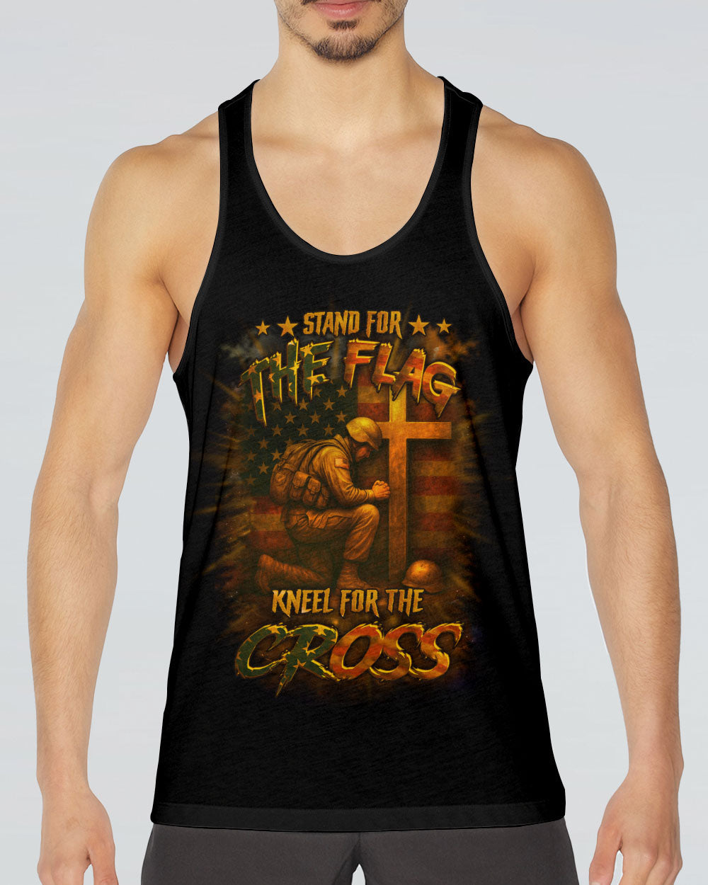 Stand For The Flag Kneel For The Cross Men's All Over Print Shirt - Yhhn0506254