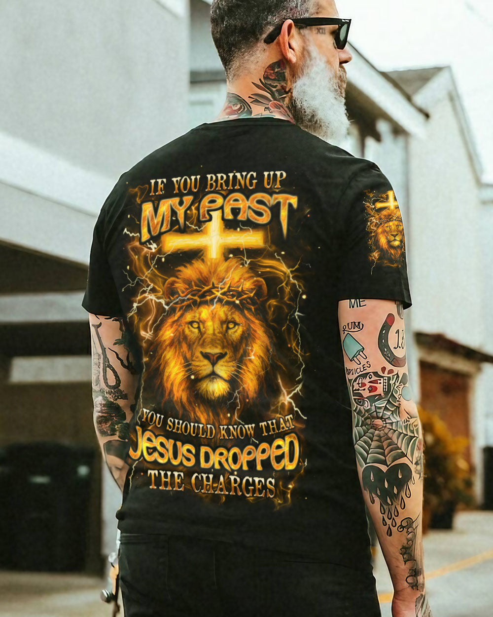 Jesus Dropped The Charges Lion Men's All Over Print Shirt - Yhhn0605251
