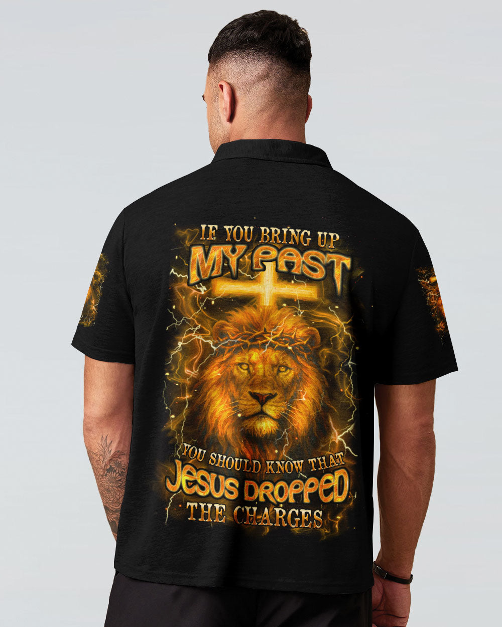 Jesus Dropped The Charges Lion Men's All Over Print Shirt - Yhhn0605251