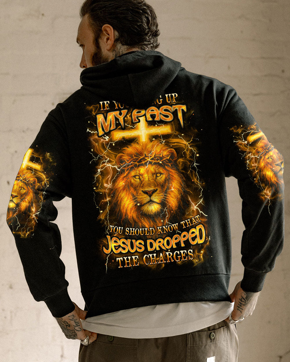 Jesus Dropped The Charges Lion Men's All Over Print Shirt - Yhhn0605251