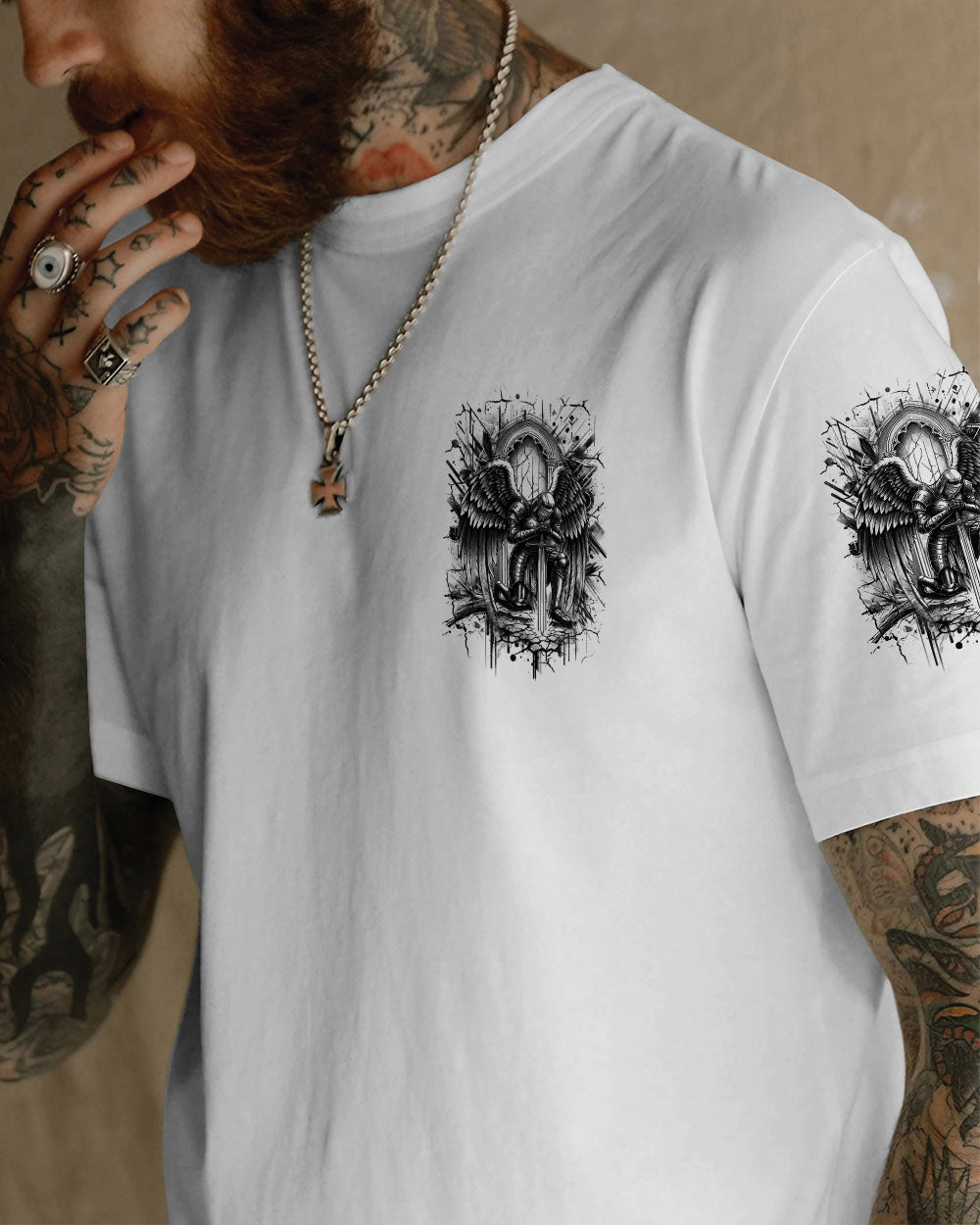 When God's Warriors Go Down On Their Knees Men's All Over Print Shirt - Yhhn1104253