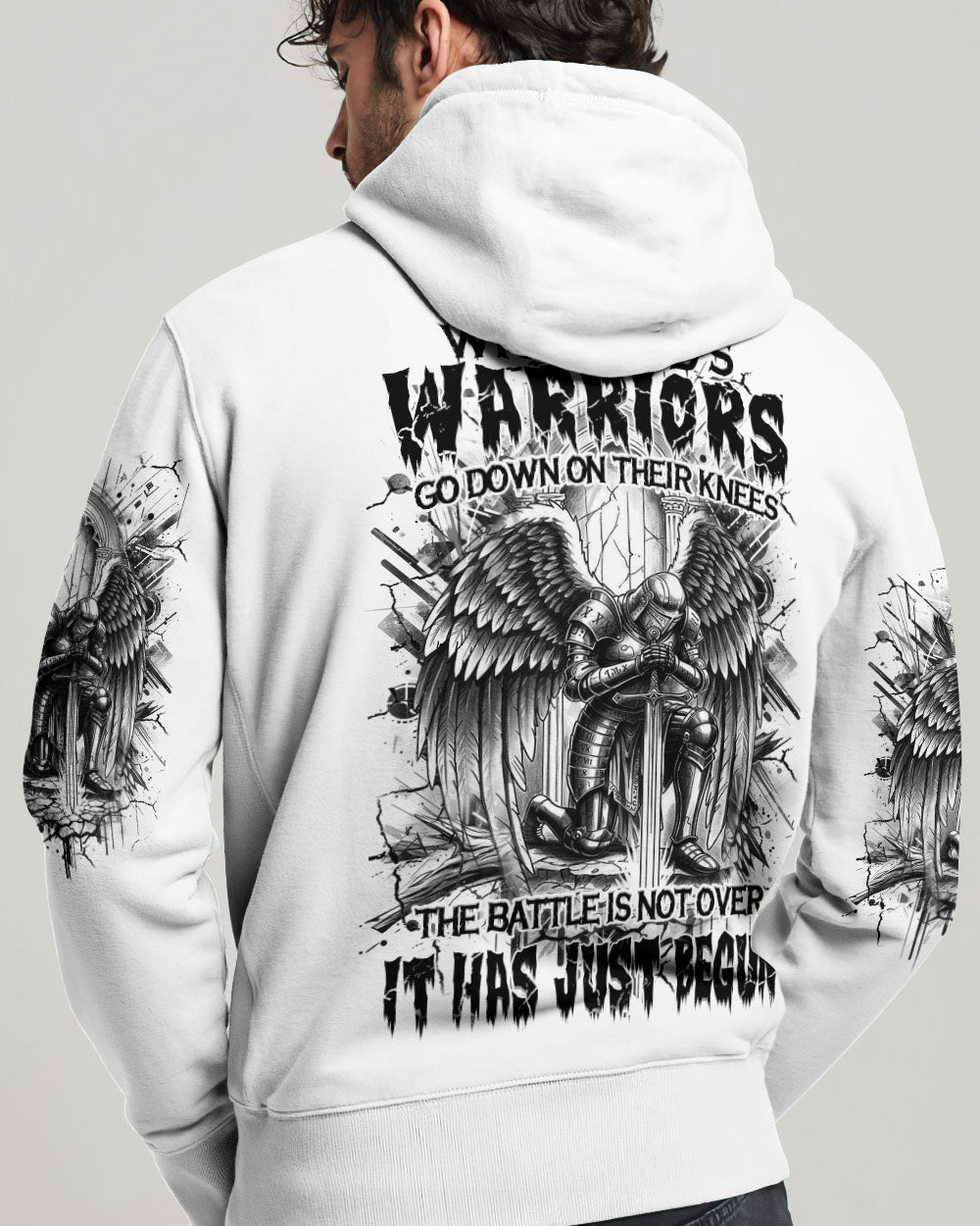 When God's Warriors Go Down On Their Knees Men's All Over Print Shirt - Yhhn1104253