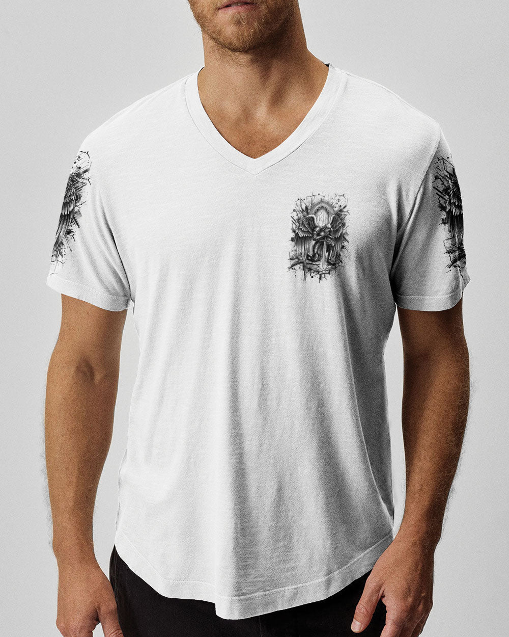 When God's Warriors Go Down On Their Knees Men's All Over Print Shirt - Yhhn1104253