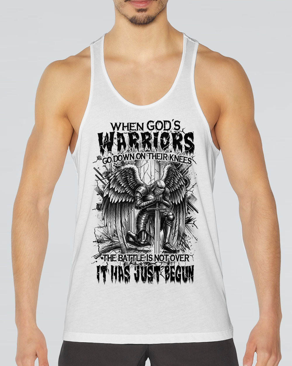 When God's Warriors Go Down On Their Knees Men's All Over Print Shirt - Yhhn1104253