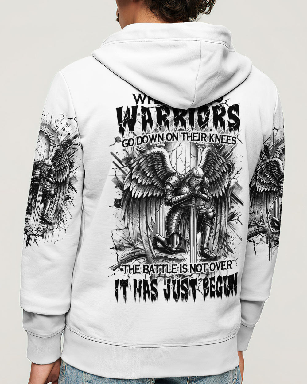 When God's Warriors Go Down On Their Knees Men's All Over Print Shirt - Yhhn1104253